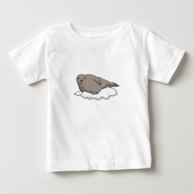 Siegel über Wolken Baby T-shirt (Vorderseite)
