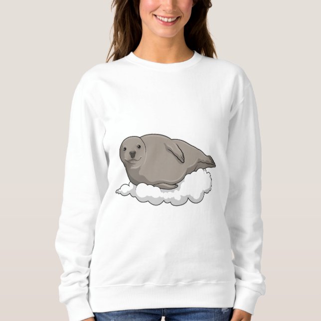 Siegel über Wolken Sweatshirt (Vorderseite)
