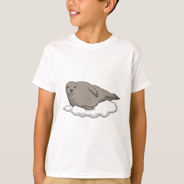 Siegel über Wolken T-Shirt (Vorderseite)
