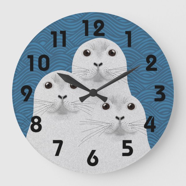 Siegel-Uhr Große Wanduhr (Vorderseite)