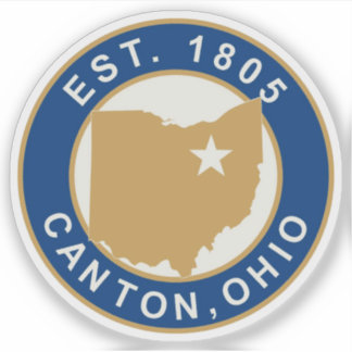 Siegel von Canton, Ohio, USA Aufkleber