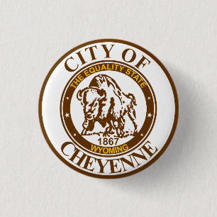 Siegel von Cheyenne, Wyoming Button
