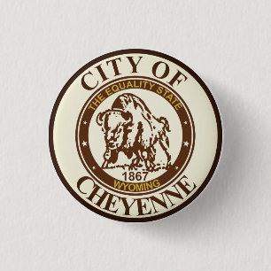 Siegel von Cheyenne, Wyoming Button