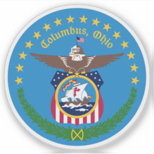 Siegel von Columbus, Ohio, USA Aufkleber