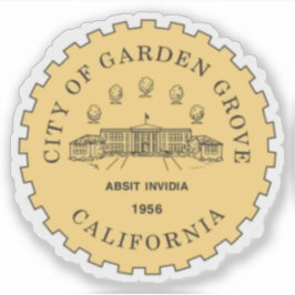 Siegel von Garden Grove, Kalifornien, USA Aufkleber