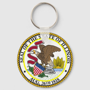 Siegel von Illinois Schlüsselanhänger