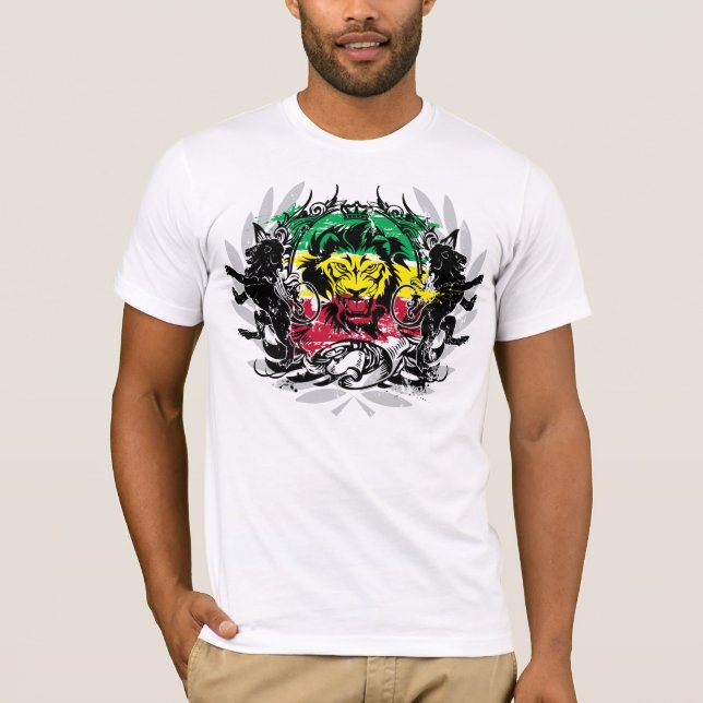 Siegel von Jamaika rasta T-Shirt (Vorderseite)