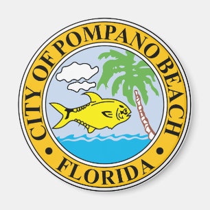 Siegel von Pompano Beach, Florida Magnet