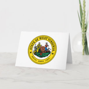Siegel von West Virginia, West Virginian Seal Karte