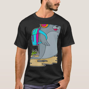 Siegel Wanderer Rucksack Kopfhörer T-Shirt