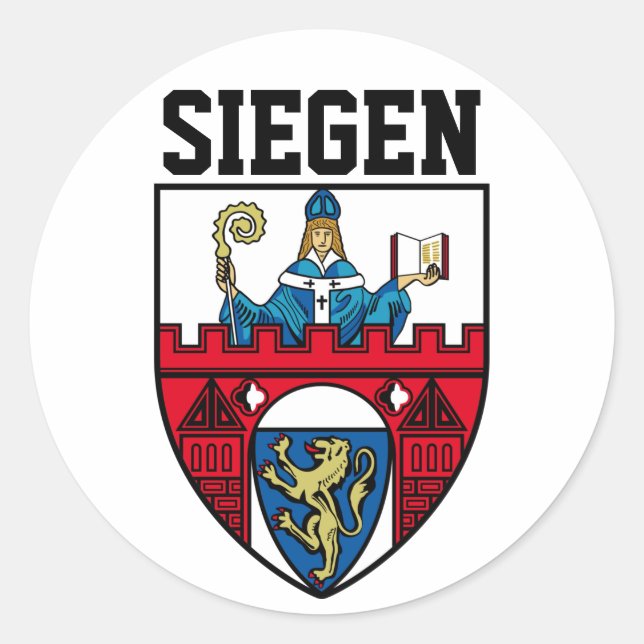 Siegen (Nordrhein-Westfalen) - DEUTSCHLAND Runder Aufkleber (Vorderseite)