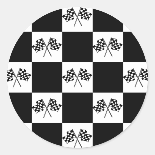 Sieger Circle Stickers Auto Racing Flags Flag (Vorderseite)