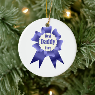 Sieger des besten Daddy-Jungs-Awards für das Pater Keramik Ornament