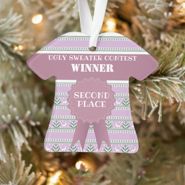Sieger des zweiten Platzes Ugggi Weihnachts-Sweate Ornament (Baum)