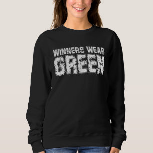 Sieger tragen grün Teamgeist Spiel Wettbewerb Co Sweatshirt