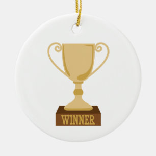 Siegerin Keramik Ornament