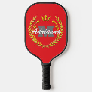 Siegermächtigung und Name RedBG Pickleball Schläger