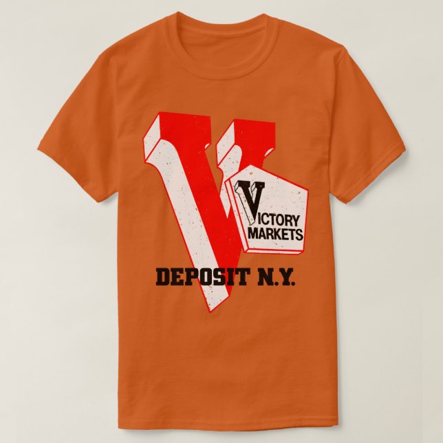 Siegesmarkt Ehemalige Einzahlung NY Lebensmittelge T-Shirt (Design vorne)