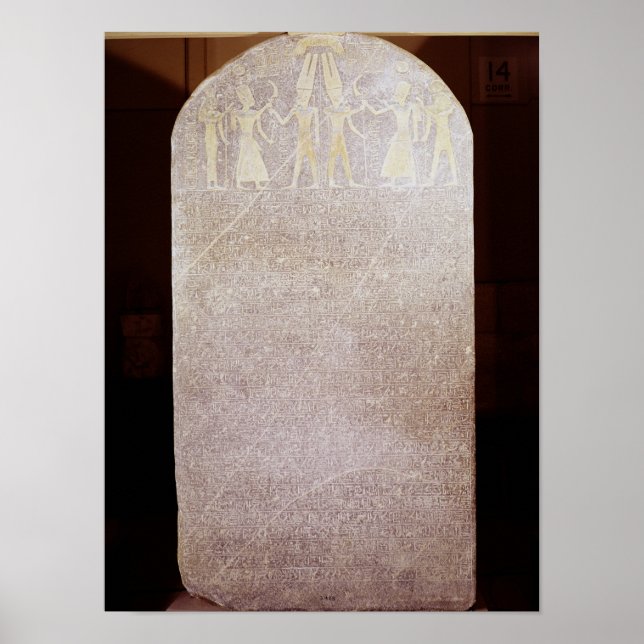 Siegesstela von Merenptah, bekannt als die Poster (Vorne)
