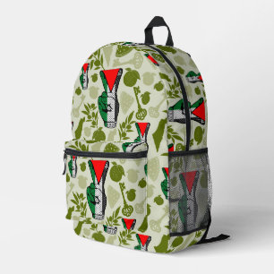 Siegessymbol Hand Widerstand Rot Dreieck Symbol Bedruckter Rucksack