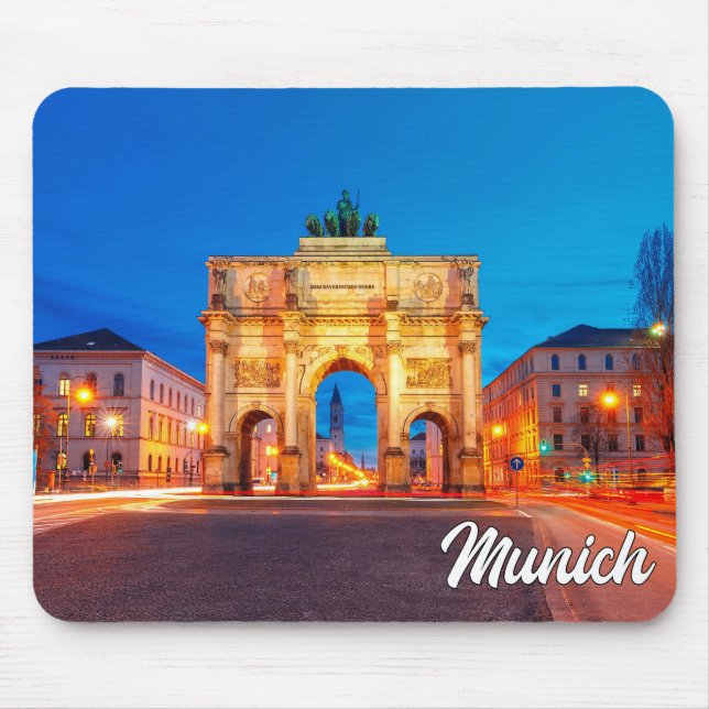 Siegestor, München, Deutschland Mousepad (Vorne)