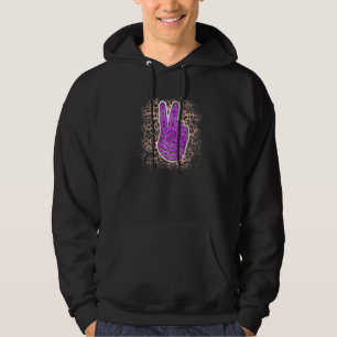 Siegeszeichen Friedenssymbol Treehugger Hippie Goa Hoodie