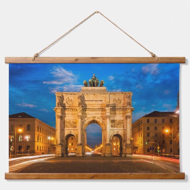 Sieggate München Deutschland Wandteppich Mit Holzrahmen (Vorne)