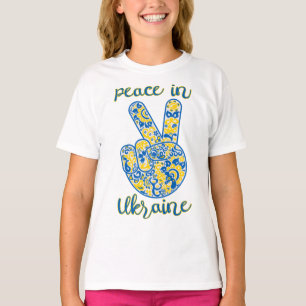 Sieggeste und Friedensschreiben in der Ukraine T-S T-Shirt