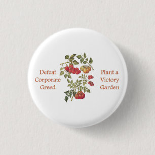 Siegreicher Gemüsegarten-Tomaten-Tragetasche Button