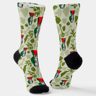 Siegreiches Handzeichen Widerstand Rot Dreieck Sym Socken