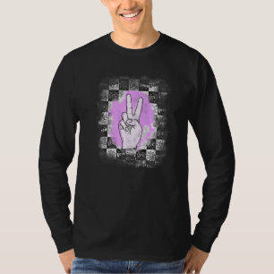Siegzeichen Friedenssymbol Treehugger Hippie Goa A T-Shirt