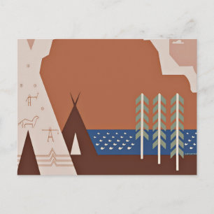 Sieh Amerika Montana Vintage Reise Postkarte