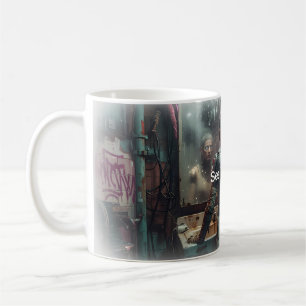 🤖 Sieh dich selbst Cyberpunk Android Tasse