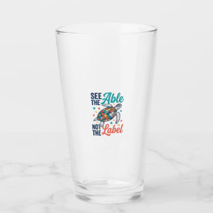 Sieh die Schildkröten-Puzzle-Bewusstseins-Shirt-Ge Glas