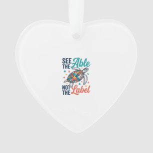 Sieh die Schildkröten-Puzzle-Bewusstseins-Shirt Ge Ornament