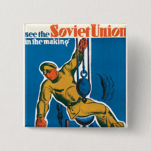 Sieh die Sowjetunion im Aufbau Button