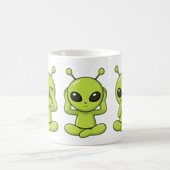 Sieh, Hör, Sprich kein Übel Kaffeetasse (Mittel)