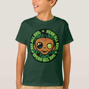 Sieh, höre und sprich alles Böse Affe T-Shirt