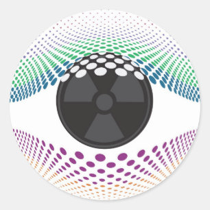 Sieh meine Augen an Runder Aufkleber