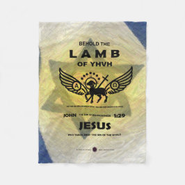 Siehe das Lamm des JHVH Fleecedecke
