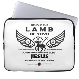 Siehe das Lamm des JHVH Laptopschutzhülle