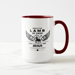 Siehe das Lamm des JHVH Tasse