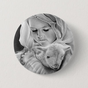 Siehe das Lamm Gottes Knopf Button