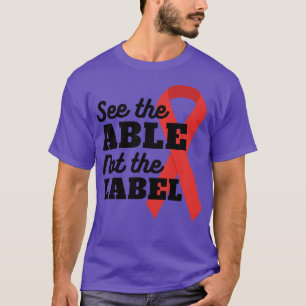 Siehe die Fähigkeit nicht das Etikett Autismus Bew T-Shirt