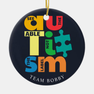 Siehe die Kampagne zur Sensibilisierung für Autism Keramik Ornament