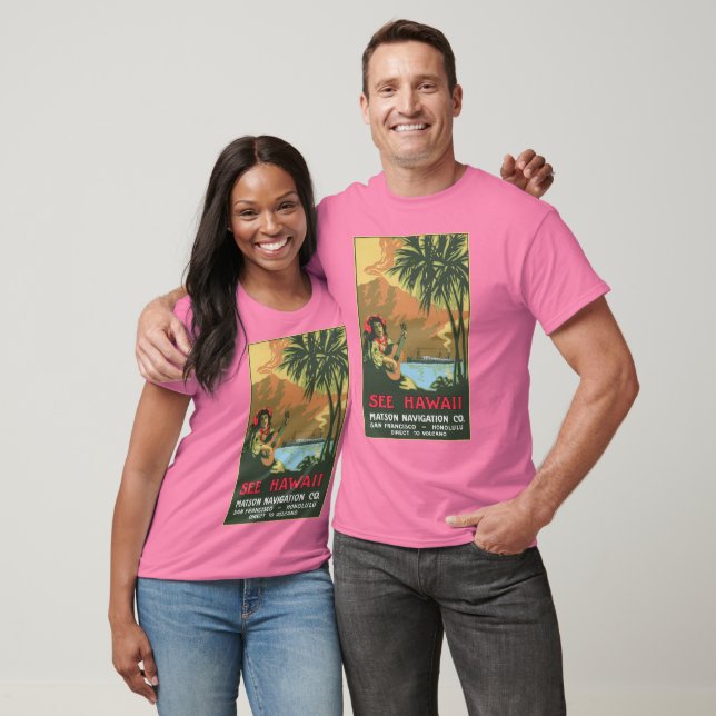 Siehe Hawaii Men Burnout T - Shirt (Unisex)