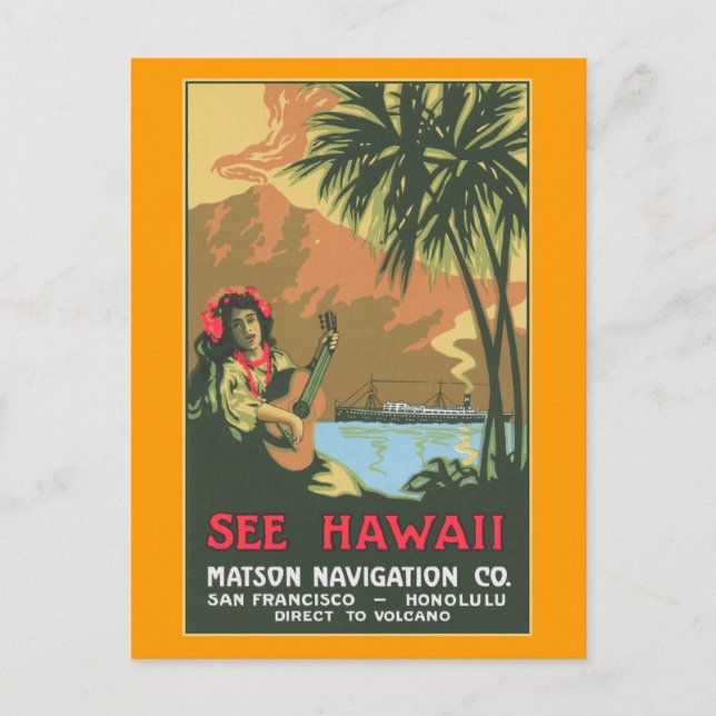 Siehe Hawaii Postcard Postkarte (Vorderseite)