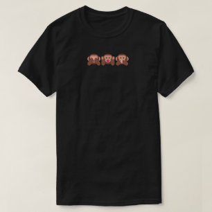 Siehe Hear & Speak No Evil Affe Emojis 🐵 Shirt