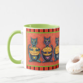 SIEHE KEINE SCHWARZKATZEN, HALLOWEEN COMBO-TASSE TASSE