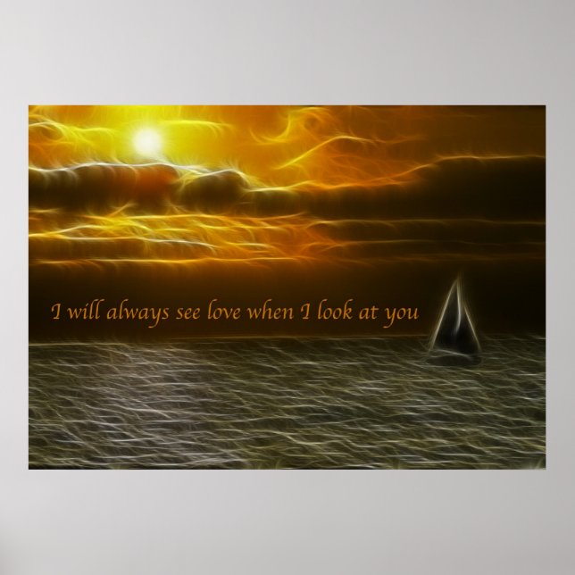 Siehe Liebe Affirmation Poster (Vorne)